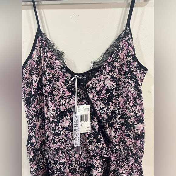 Buffalo David Bitton floral lace romper size L - Picture 3 of 8